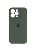 Чехол Silicone Case Full Camera Protective (AA) для Apple iPhone 15 Pro Max (6.7") Зеленый / Cyprus Green