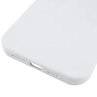 Чехол Silicone Case (AA) Logo with MagSafe для Apple iPhone 15 Pro Max (6.7") Белый / White