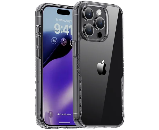 Чохол TPU+PC Multi-Color для Apple iPhone 15 Pro Max (6.7") Black