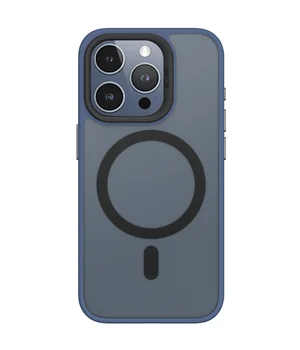 TPU+PC чохол Blueo Skin Friendly Frosted with MagSafe для Apple iPhone 15 Pro Max (6.7") Синій