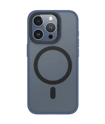 TPU+PC чохол Blueo Skin Friendly Frosted with MagSafe для Apple iPhone 15 Pro Max (6.7") Синій