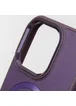Шкіряний чохол SnapCase with MagSafe для Apple iPhone 15 Pro Max (6.7") Dark Purple