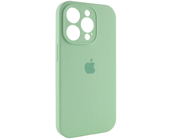 Чохол Silicone Case Full Camera Protective (AA) для Apple iPhone 15 Pro Max (6.7") Зелений / Pistachio