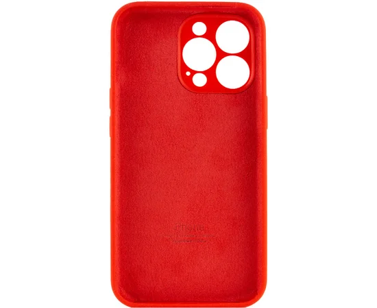 Чехол Silicone Case Full Camera Protective (AA) для Apple iPhone 15 Pro Max (6.7") Красный / Red