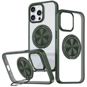 TPU+PC чехол Metal Ring with MagSafe для Apple iPhone 15 Pro Max (6.7") Зеленый