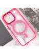 Чехол TPU Iris with MagSafe для Apple iPhone 15 Pro Max (6.7") Малиновый