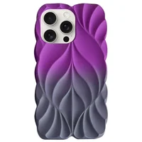 TPU чехол Leaf для Apple iPhone 15 Pro Max (6.7") Violet / Grey