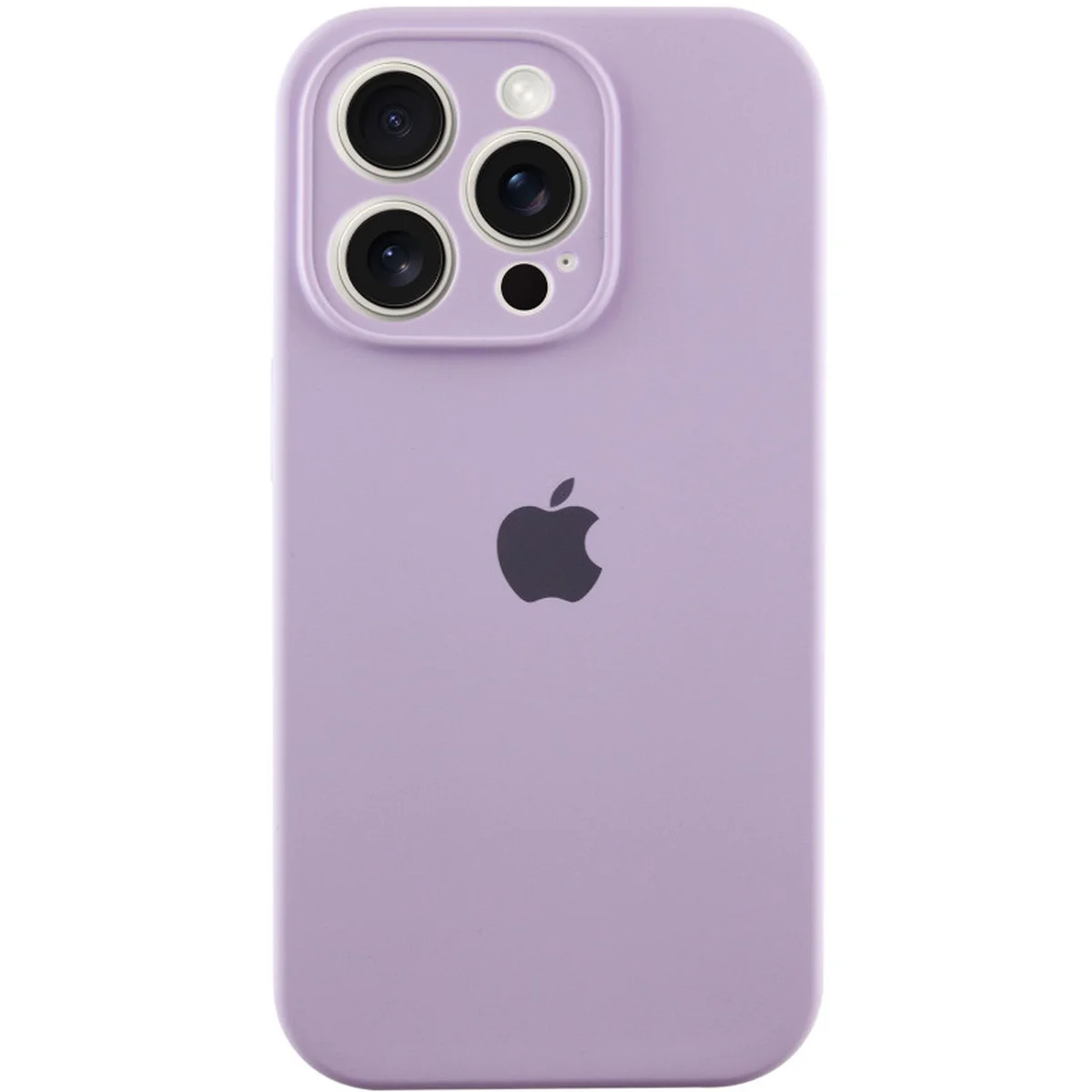 Чехол Silicone Case Full Camera Protective (AA) для Apple iPhone 15 Pro Max (6.7") Сиреневый / Lilac / PVH