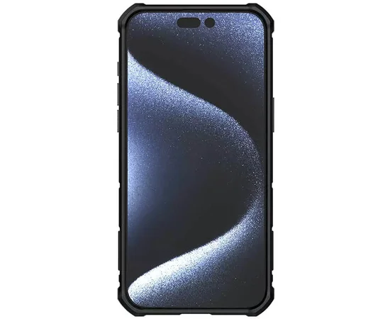 TPU+PC чехол Nillkin CamShield Armor (шторка на камеру) для Apple iPhone 15 Pro Max (6.7") Черный