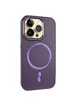Шкіряний чохол SnapCase with MagSafe для Apple iPhone 15 Pro Max (6.7") Dark Purple