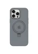 Чехол Silicone Case Full Protective with Ring для Apple iPhone 15 Pro Max (6.7") Grey