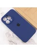 Чехол Silicone Case Full Camera Protective (AA) для Apple iPhone 15 Pro Max (6.7") Синий / Deep navy