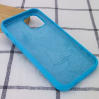 Чехол Silicone Case Full Protective (AA) для Apple iPhone 15 Pro Max (6.7") Голубой / Blue