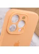 Чехол Silicone Case Full Camera Protective (AA) для Apple iPhone 15 Pro Max (6.7") Оранжевый / Cantaloupe