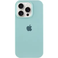 Чехол Silicone Case Full Protective (AA) для Apple iPhone 15 Pro Max (6.7") Бирюзовый / Beryl