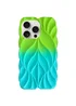 TPU чехол Leaf для Apple iPhone 15 Pro Max (6.7") Green / Aqua