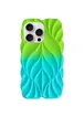 TPU чехол Leaf для Apple iPhone 15 Pro Max (6.7") Green / Aqua