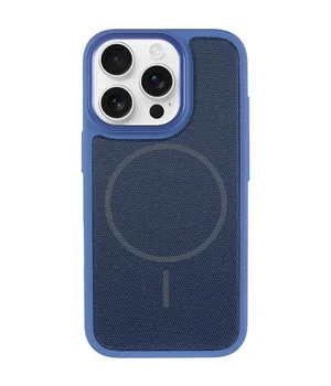 Чехол PC TechWoven Hybrid with MagSafe для Apple iPhone 15 Pro Max (6.7") Blue