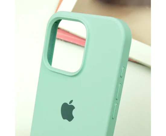Чехол Silicone Case Full Protective (AA) для Apple iPhone 15 Pro Max (6.7") Бирюзовый / Turquoise