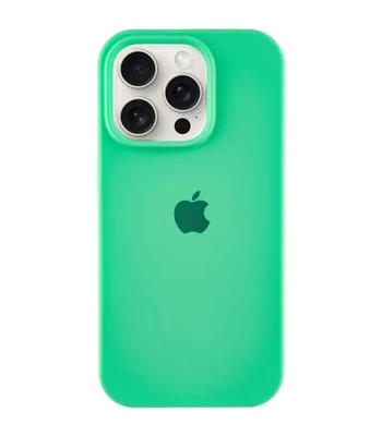 Чохол Silicone Case Full Protective (AA) для Apple iPhone 15 Pro Max (6.7") Зелений / Spearmint