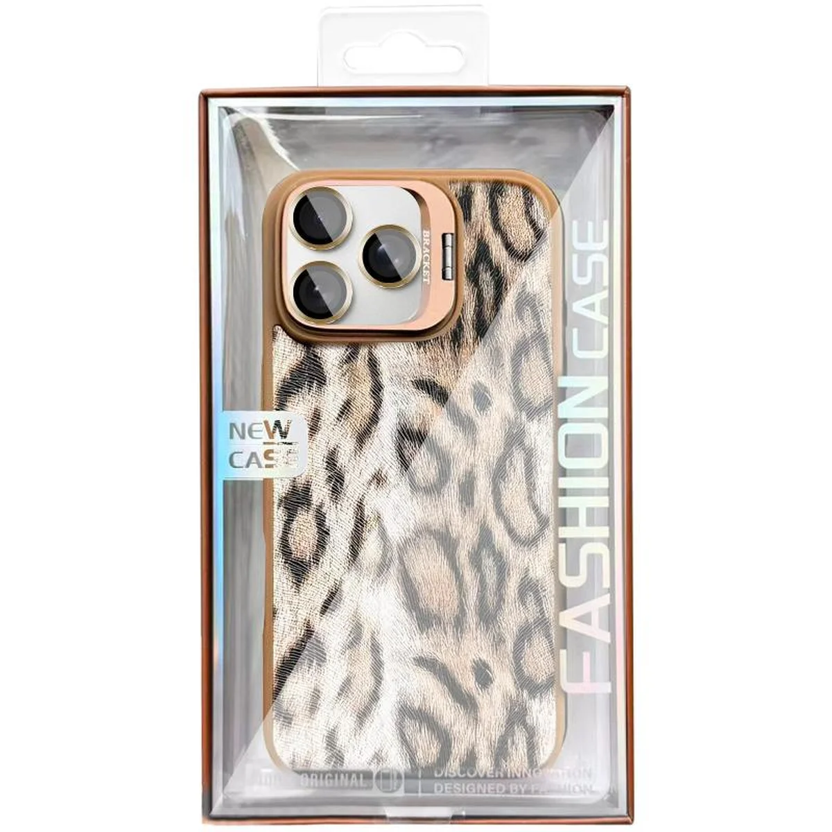 Чехол TPU+PC Wild Leopard with MagSafe and Lens для Apple iPhone 15 Pro Max (6.7") Brown