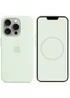 Чехол Silicone case (AAA) full with Magsafe and Animation для Apple iPhone 15 Pro Max (6.7") Мятный / Soft Mint