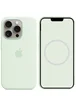 Чохол Silicone case (AAA) full with Magsafe and Animation для Apple iPhone 15 Pro Max (6.7") М'ятний / Soft Mint