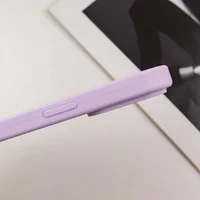 Чехол Silicone Case Full Camera Protective (AA) для Apple iPhone 15 Pro Max (6.7") Сиреневый / Lilac / PVH