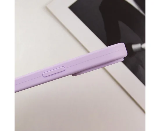 Чехол Silicone Case Full Camera Protective (AA) для Apple iPhone 15 Pro Max (6.7") Сиреневый / Lilac / PVH