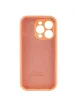 Чехол Silicone Case Full Camera Protective (AA) для Apple iPhone 15 Pro Max (6.7") Оранжевый / Cantaloupe / PVH