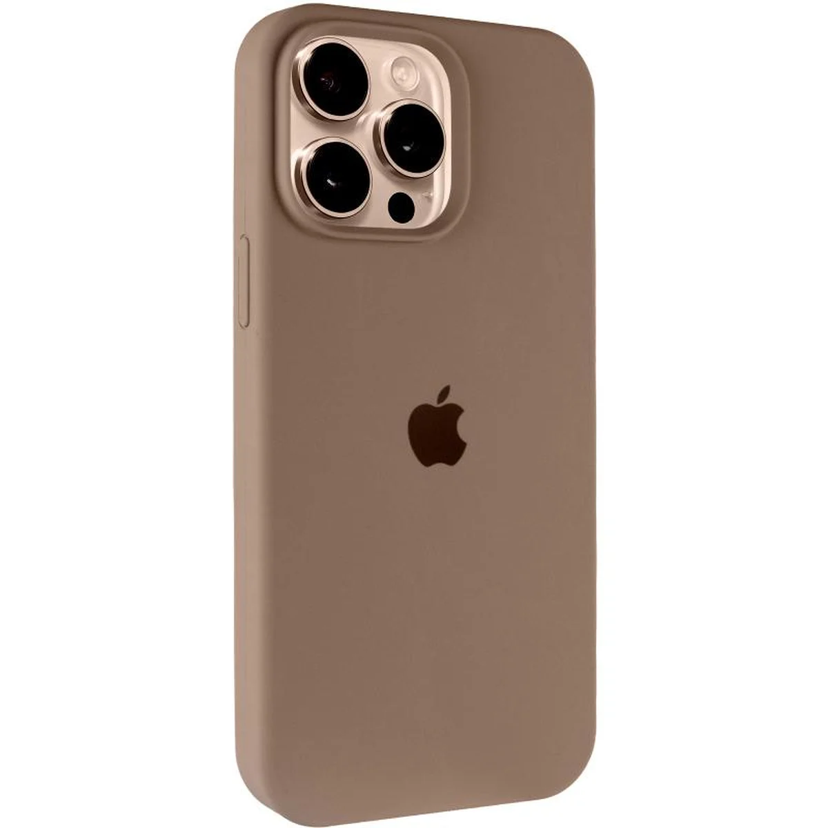 Чохол Silicone Case Full Protective (AA) Apple iPhone 15 Pro Max (6.7") Коричневий / Brown