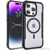 TPU+PC чехол Defense Clear with MagSafe для Apple iPhone 15 Pro Max (6.7") Черный
