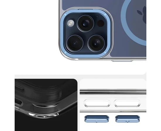 Чехол TPU Space Case Apex with MagSafe для Apple iPhone 15 Pro Max (6.7") Navy Blue