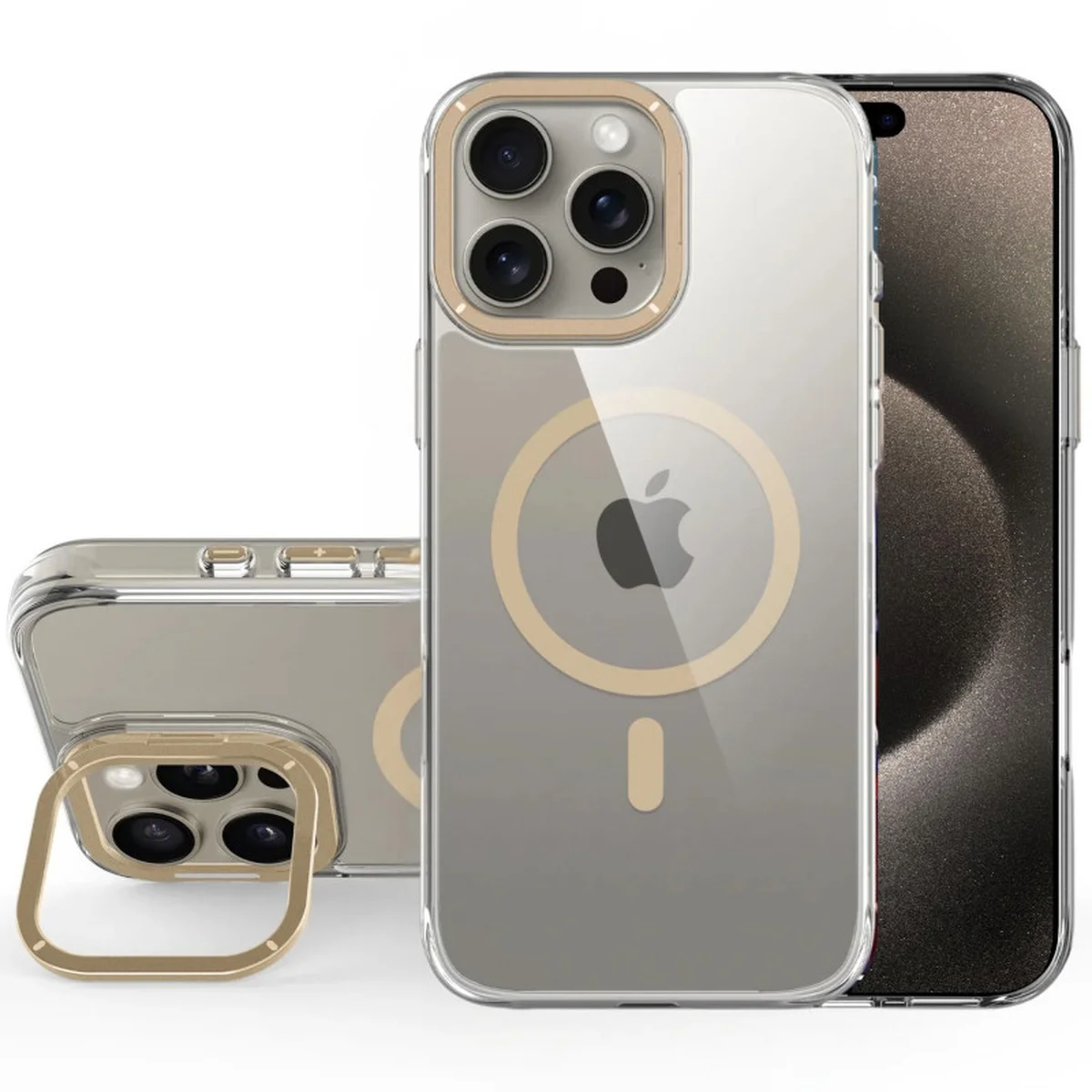 Чехол TPU Space Case Apex with MagSafe для Apple iPhone 15 Pro Max (6.7") Gold