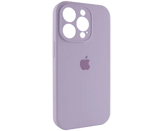 Чехол Silicone Case Full Camera Protective (AA) для Apple iPhone 15 Pro Max (6.7") Сиреневый / Lilac