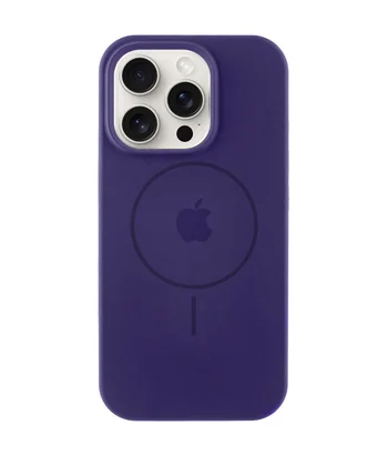 Чохол Silicone Case Full Protective (AA) with MagSafe для Apple iPhone 15 Pro Max (6.7") Фіолетовий / Elderberry