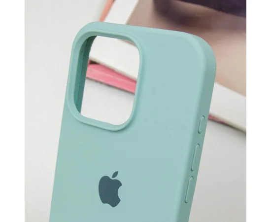 Чехол Silicone Case Full Protective (AA) для Apple iPhone 15 Pro Max (6.7") Бирюзовый / Beryl