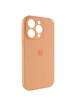 Чехол Silicone Case Full Camera Protective (AA) для Apple iPhone 15 Pro Max (6.7") Оранжевый / Cantaloupe