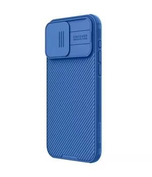 Карбонова накладка Nillkin CamShield Pro Magnetic для Apple iPhone 15 Pro Max (6.7") Blue