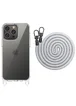 Чехол TPU Transparent with Straps для Apple iPhone 15 Pro Max (6.7") Grey