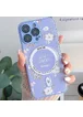 TPU+PC чехол Secret Garden with MagSafe для Apple iPhone 15 Pro Max (6.7") Lilac