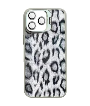 Чехол TPU+PC Wild Leopard with MagSafe and Lens для Apple iPhone 15 Pro Max (6.7") Grey