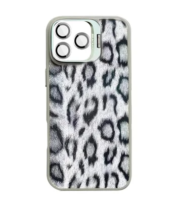 Чохол TPU+PC Wild Leopard with MagSafe and Lens для Apple iPhone 15 Pro Max (6.7") Grey
