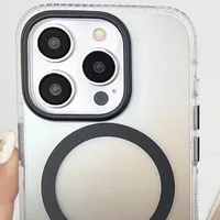 Чехол TPU+PC Shadow with MagSafe для Apple iPhone 15 Pro Max (6.7") Gray