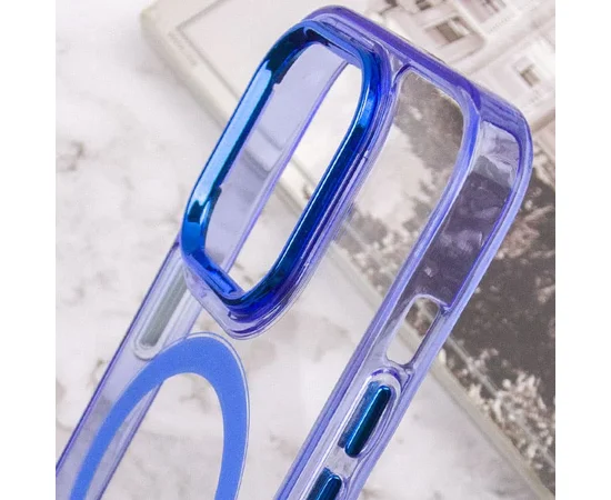Чехол TPU Iris with MagSafe для Apple iPhone 15 Pro Max (6.7") Синий