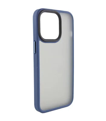 TPU+PC чехол Metal Buttons для Apple iPhone 15 Pro Max (6.7") Синий