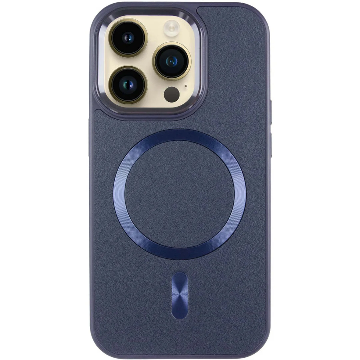 Кожаный чехол SnapCase with MagSafe для Apple iPhone 15 Pro Max (6.7") Dark Blue
