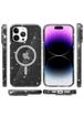 Чохол TPU Galaxy Sparkle (MagFit) для Apple iPhone 15 Pro Max (6.7") Black+Glitter