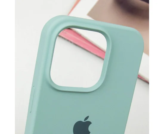 Чехол Silicone Case Full Protective (AA) для Apple iPhone 15 Pro Max (6.7") Бирюзовый / Beryl