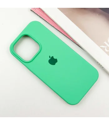 Чохол Silicone Case Full Protective (AA) для Apple iPhone 15 Pro Max (6.7") Зелений / Spearmint